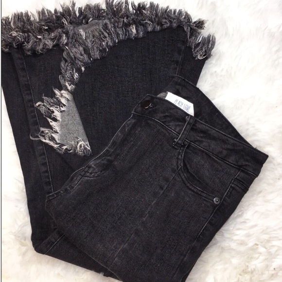 Charcoal Ultra Flared Denim Jeans - Picture 4 of 8